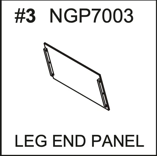 NGP7003 Leg End Panel Replacement Part