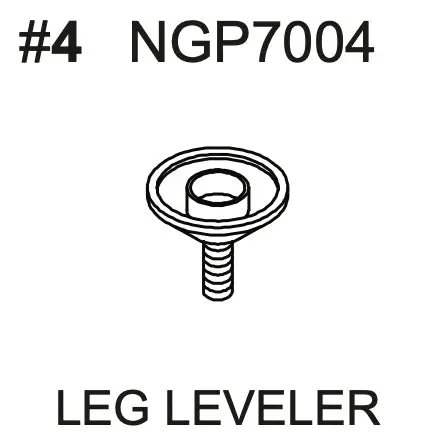 NGP7004 Adjustable Leg Leveler Replacement for Pool Structures