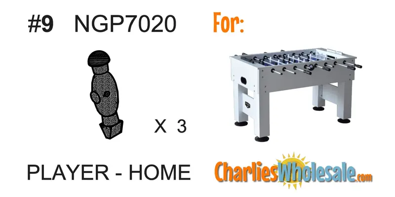 NGP7020 Black Home Player Replacement Part (Pack of 3)