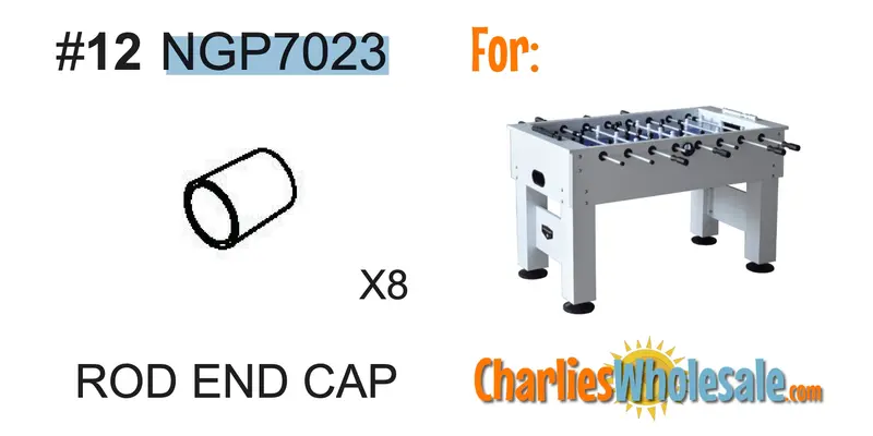 NGP7023 Rod End Caps Replacement Set (8-Pack)