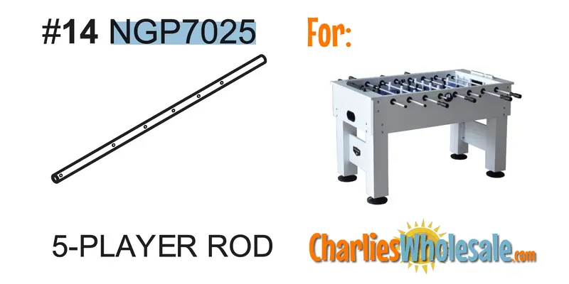 NGP7025 Five-Player Rod Replacement Component