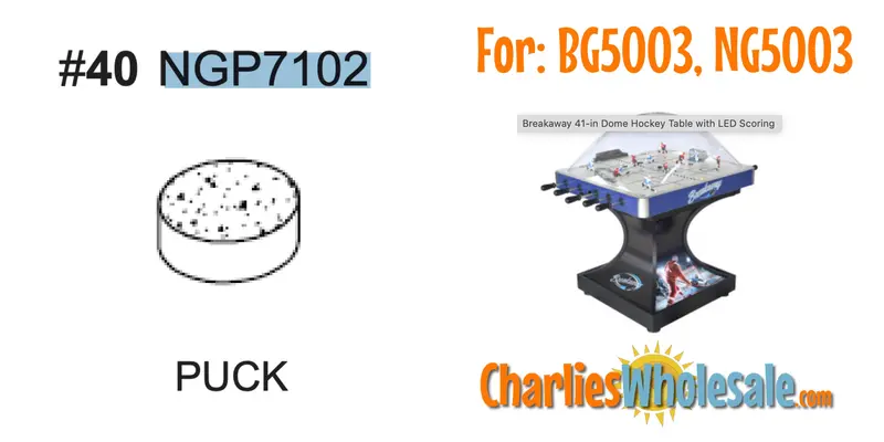 NGP7102 Game Puck – Official Replacement for Foosball Tables