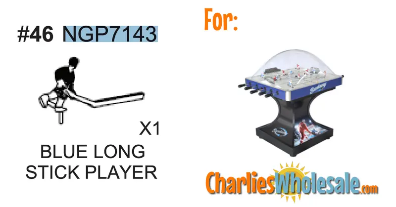 NGP7143 Blue Long-Stick Player Figure Replacement