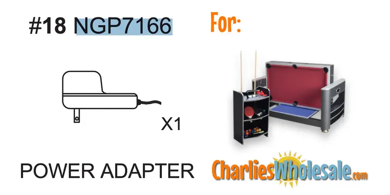NGP7166 Power Adapter for Shuffleboard Tables