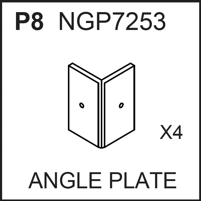 NGP7253 Replacement Angle Plate Pack (4 pcs)