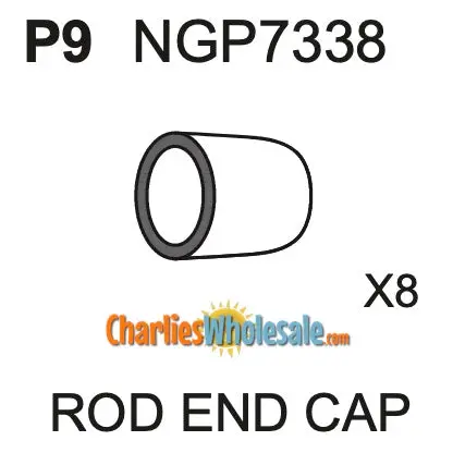 NGP7338 Rod End Cap Kit – 8-Piece Protective Cover Set