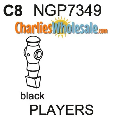 NGP7349 Black Player Figures – 8-Pack Replacement Kit