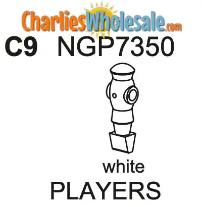 NGP7350 White Player Figures – 8-Piece Replacement Set