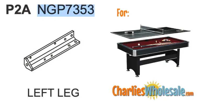 NGP7353 Left Leg Replacement Assembly
