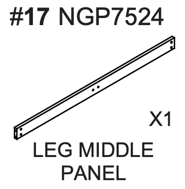 NGP7524 Leg Middle Panel Replacement