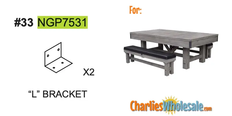 NGP7531 L-Bracket Replacement Pair (2-Pack)