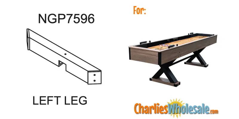 NGP7596 Left-Side Support Leg – Matching Replacement for Modular Systems