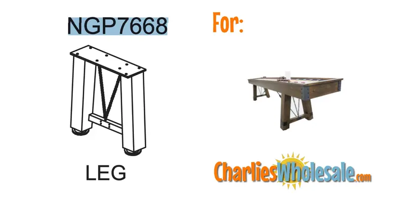 NGP7668 Adjustable Leg Replacement for Pool Tables and Accessories