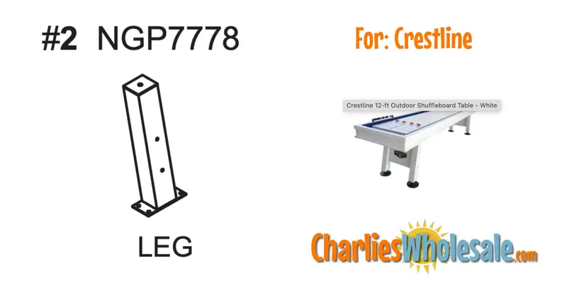 NGP7778 Leg Assembly – Replacement Support Leg