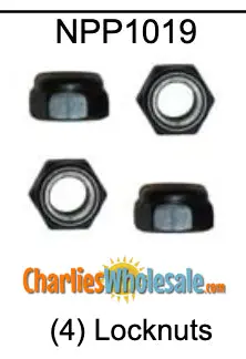 NPP1019 Set of 4 Lock Nuts Replacement Kit