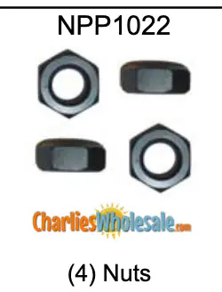 NPP1022 Set of 4 Standard Nuts Replacement Kit