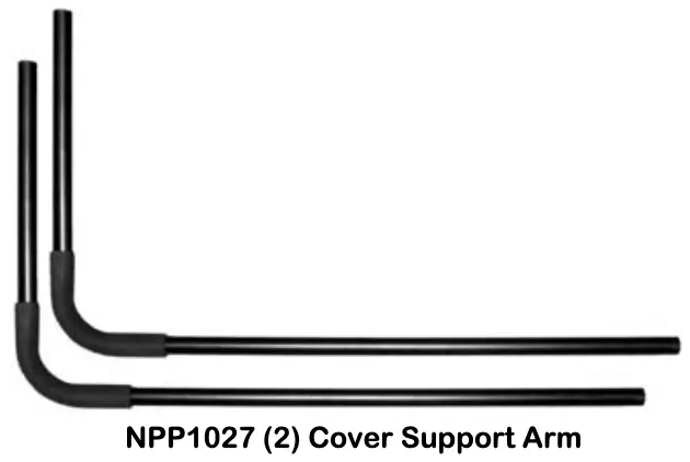 NPP1027 Dual Cover Support Arms – Pair Replacement Set