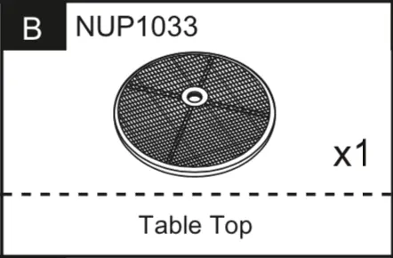 NUP1033 Durable Table Top Replacement Panel
