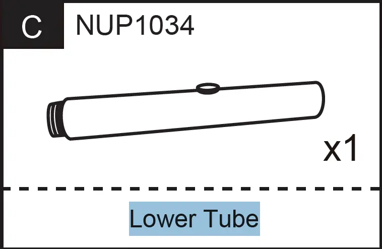 NUP1034 Replacement Lower Support Tube