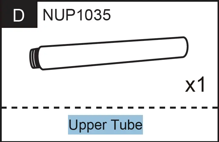 NUP1035 Replacement Upper Support Tube