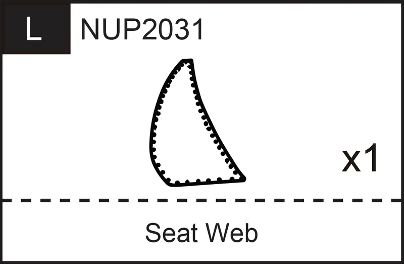 NUP2031 Seat Web Replacement for Outdoor or Indoor Seating Frames