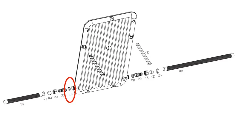 NUP4063 Flat Gasket Replacement Seal for Structural Assemblies