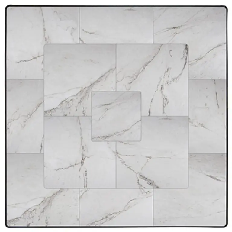 O.W. Lee Fresco 42″ Square Table Top – Aluminum-Bordered Outdoor Surface