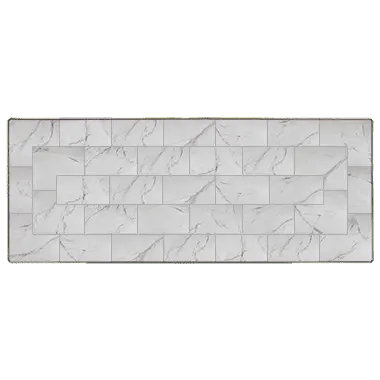 O.W. Lee Fresco 42″ x 120″ Rectangular Table Top – Aluminum-Edged Slab