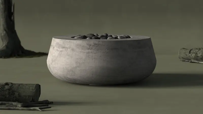 Oasis Fire Bowl – Organic-Shaped, Low-Profile Bowl for Seamless Landscape Integration
