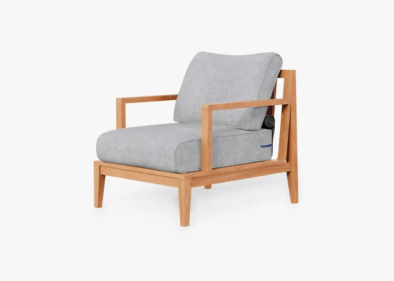 Outer Teak Club Armchair – Ergonomic Outdoor Seating