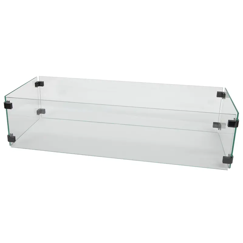 Ow Lee 10″ x 30″ Standard Rectangular Tempered Glass Table Guard