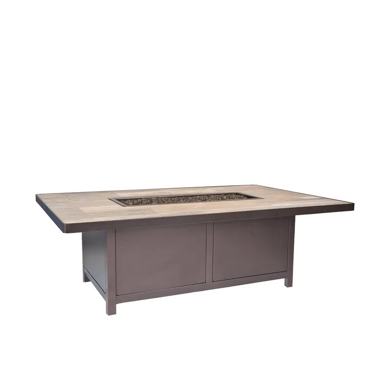 Ow Lee 36-Inch by 58-Inch Rectangular Capri Iron Fire Pit