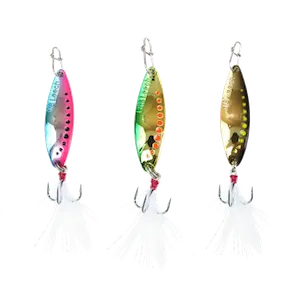 Panfish Leech Flutter Spoon Lure Kit