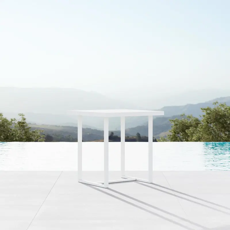 Pavia 35-Inch White Counter Height Table by Azurro Living