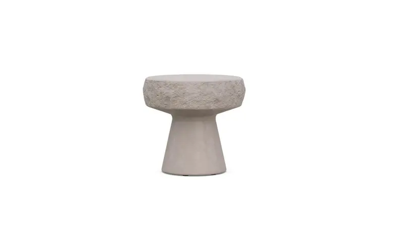 Pensacola Oat-Finish Side Table by Azurro Living
