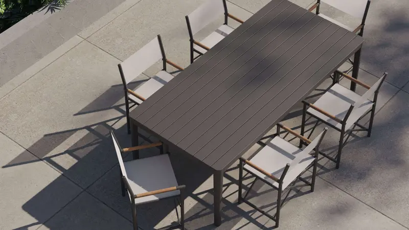 Premium Aluminum Outdoor Dining Set – Complete Table & Chairs by Outer
