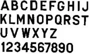 Pressure-Sensitive Gothic 3-Inch Alphabet Set
