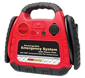 Rechargeable Emergency Power System with Built-In Air Compressor