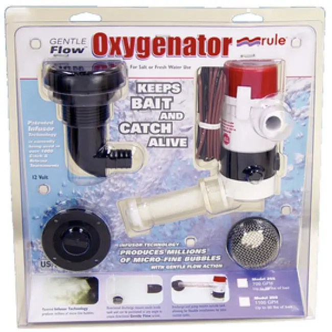 Recirculating Oxygenator Pump for Livewells and Bait Tanks