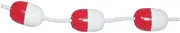 Red-and-White Braided Rope Float for Safety