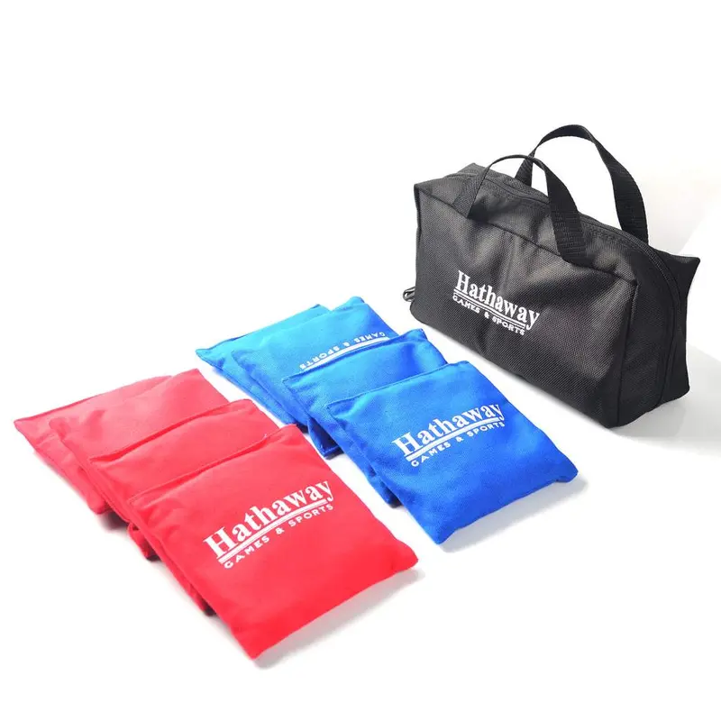 Regulation-Sized Cornhole Bag Set – Red & Blue, Includes Carrying Case