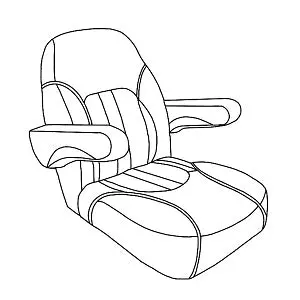 RM 285 Rotating Fishing Boat Seat with High Back