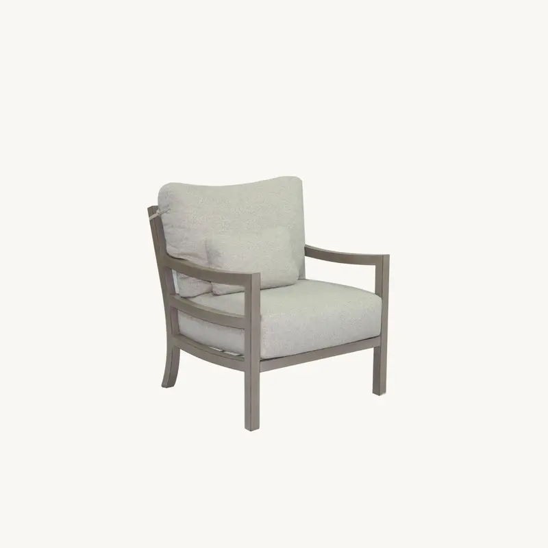 Roma Cushioned Lounge Chair – Castelle Wrought Aluminum Relaxation Seating