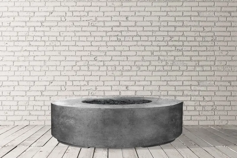 Rotondo 80″ Round Fire Bowl – Statement-Scale Outdoor Fire Element with Smooth Rim