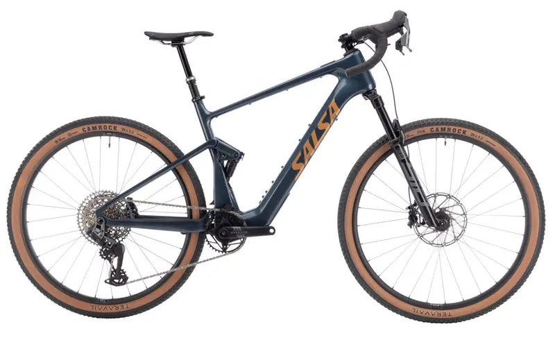 Salsa Wanderosa C Rival GX AXS E-Bike – Charcoal, 29-Inch Wheels
