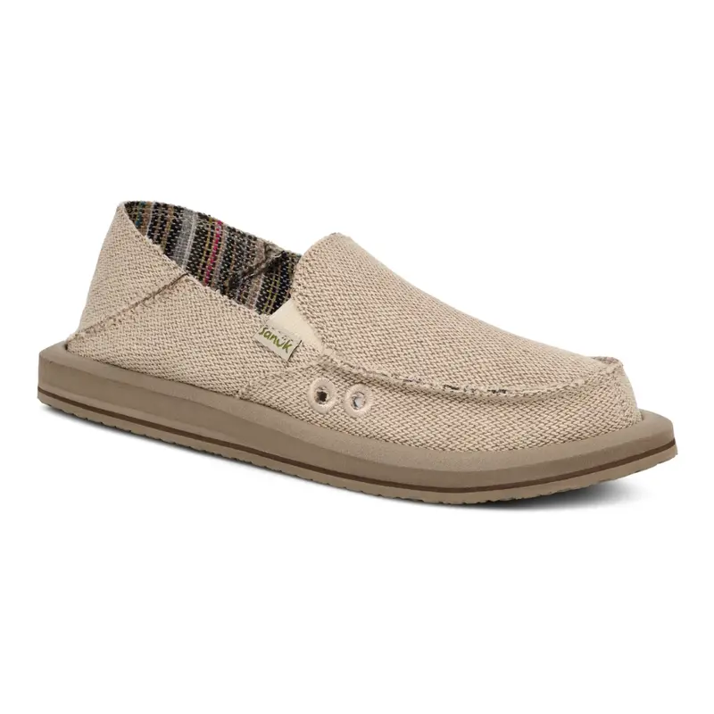Sanuk Donna Hemp Loafers for Women – Sustainable Two-Tone Style