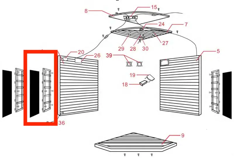 SAP2418 330W Carbon Fiber Heater Panel (19″ x 35″)