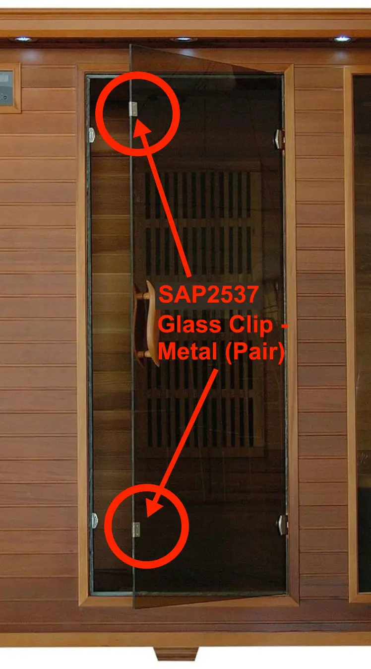 SAP2537 Replacement Glass Clip Kit – Metal (Pair)