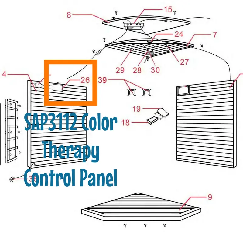 SAP3112 Color Therapy Control Panel – Spare Unit