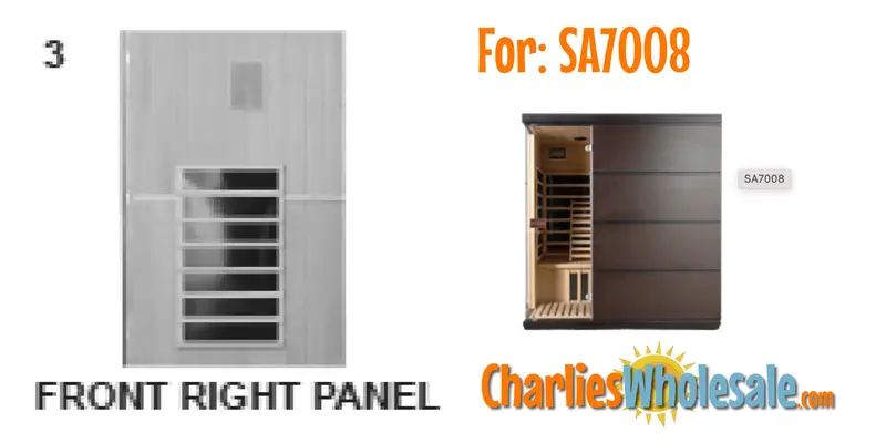 SAP7025 Front Right Side Panel – Structural Table Component